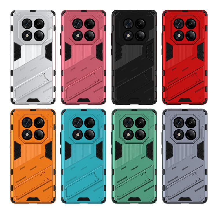 Punk Armor 2 in 1 PC + TPU Phone Case with Holder, For Redmi Note 14 Pro 4G, For Redmi Note 14 4G 163.25mm, For Redmi Note 14 5G