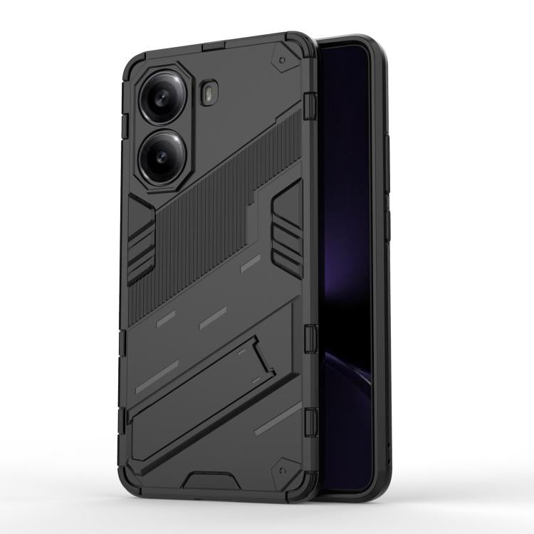 Punk Armor 2 in 1 PC + TPU Phone Case with Holder, For Redmi Note Turbo 4, For Redmi Note 14 Pro 4G, For Redmi Note 14 4G 163.25mm