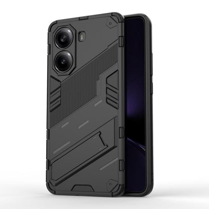 Punk Armor 2 in 1 PC + TPU Phone Case with Holder, For Redmi Note Turbo 4, For Redmi Note 14 Pro 4G, For Redmi Note 14 4G 163.25mm