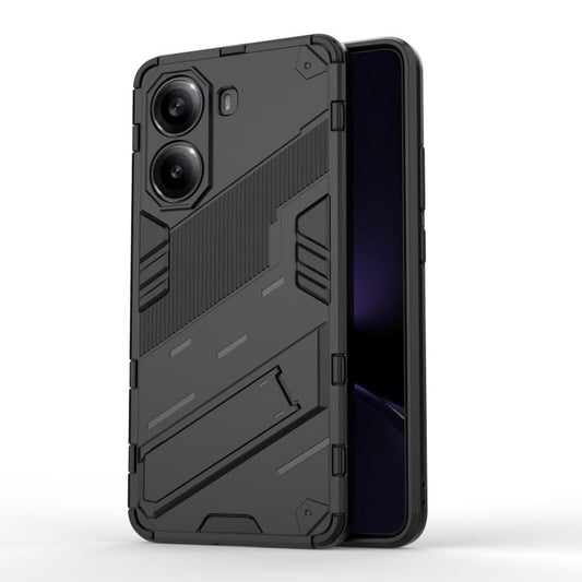 Punk Armor 2 in 1 PC + TPU Phone Case with Holder, For Redmi Note Turbo 4, For Redmi Note 14 Pro 4G, For Redmi Note 14 4G 163.25mm