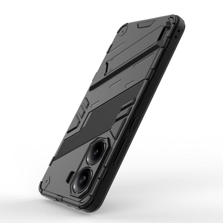 Punk Armor 2 in 1 PC + TPU Phone Case with Holder, For Redmi Note Turbo 4, For Redmi Note 14 Pro 4G, For Redmi Note 14 4G 163.25mm
