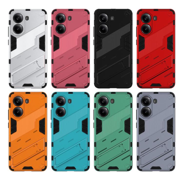Punk Armor 2 in 1 PC + TPU Phone Case with Holder, For Redmi Note Turbo 4, For Redmi Note 14 Pro 4G, For Redmi Note 14 4G 163.25mm