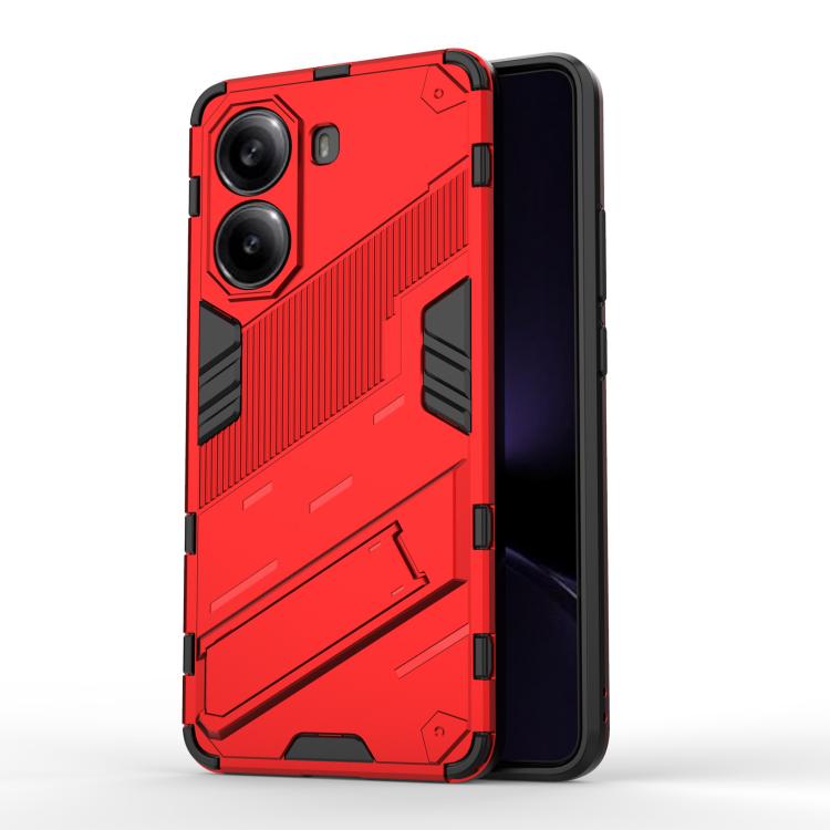 Punk Armor 2 in 1 PC + TPU Phone Case with Holder, For Redmi Note Turbo 4, For Redmi Note 14 Pro 4G, For Redmi Note 14 4G 163.25mm