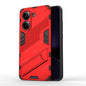 Punk Armor 2 in 1 PC + TPU Phone Case with Holder, For Redmi Note Turbo 4, For Redmi Note 14 Pro 4G, For Redmi Note 14 4G 163.25mm