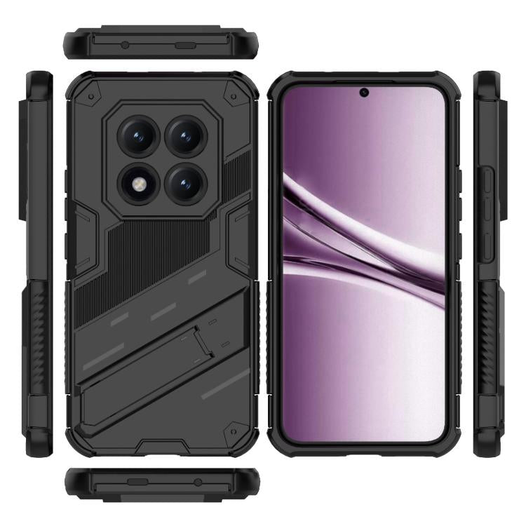 Punk Armor 2 in 1 PC + TPU Phone Case with Holder, For Redmi Note 15 Pro+ 5G Global 163.3mm, For Redmi Note 15 Pro 5G Global 163.6mm, For Redmi Note 15 5G Global 164mm