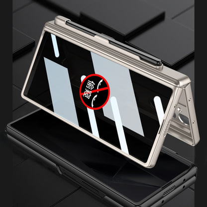 GKK Integrated Anti Peep Full Coverage Magnetic Fold Phone Case with Pen Slot, Not Included Pen, For Samsung Galaxy Z Fold6