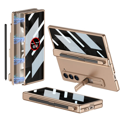 GKK Integrated Anti Peep Full Coverage Magnetic Fold Phone Case with Pen Slot, Not Included Pen, For Samsung Galaxy Z Fold6