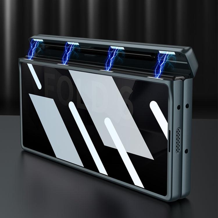 GKK Integrated Anti Peep Full Coverage Magnetic Fold Phone Case with Pen Box, Not Included Pen, For Samsung Galaxy Z Fold6