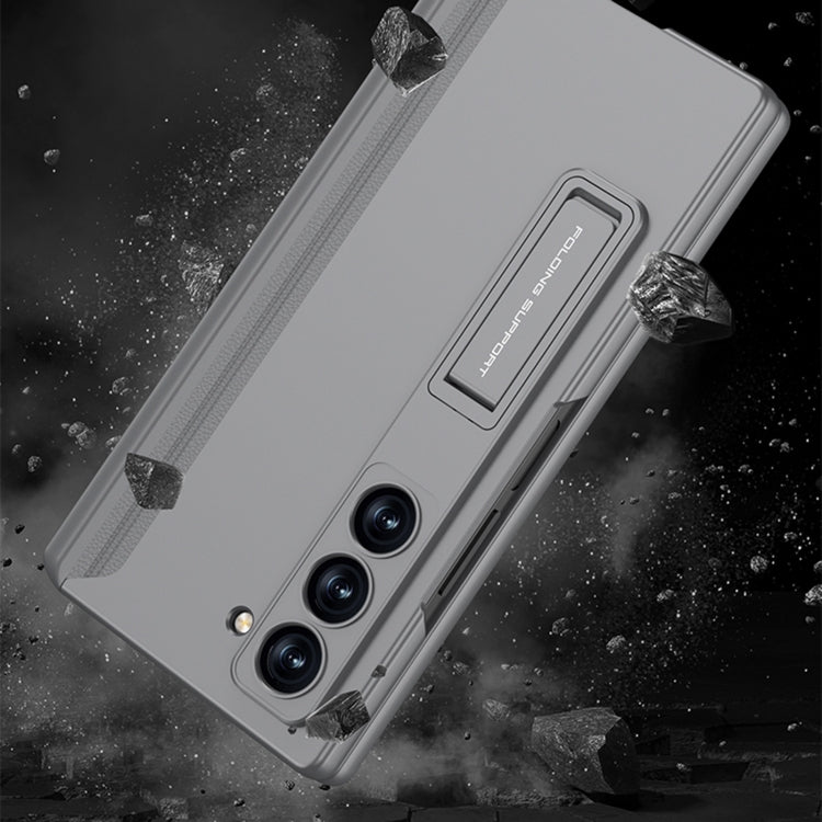 GKK Integrated Anti Peep Full Coverage Magnetic Fold Phone Case with Pen Box, Not Included Pen, For Samsung Galaxy Z Fold6