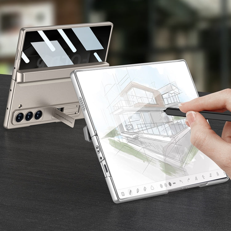 GKK Integrated Anti Peep Full Coverage Magnetic Fold Phone Case with Pen Box, Not Included Pen, For Samsung Galaxy Z Fold6
