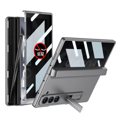GKK Integrated Anti Peep Full Coverage Magnetic Fold Phone Case with Pen Box, Not Included Pen, For Samsung Galaxy Z Fold6