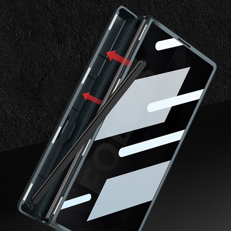 GKK Integrated Anti Peep Full Coverage Magnetic Fold Phone Case with Pen Box, Not Included Pen, For Samsung Galaxy Z Fold6