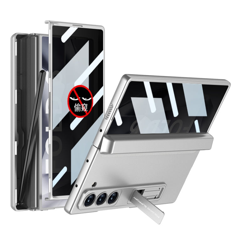 GKK Integrated Anti Peep Full Coverage Magnetic Fold Phone Case with Pen Box, Not Included Pen, For Samsung Galaxy Z Fold6