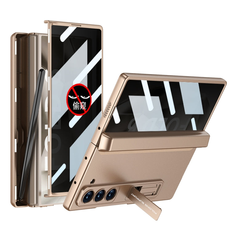 GKK Integrated Anti Peep Full Coverage Magnetic Fold Phone Case with Pen Box, Not Included Pen, For Samsung Galaxy Z Fold6