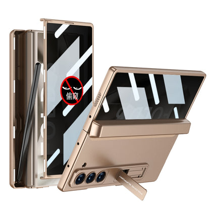 GKK Integrated Anti Peep Full Coverage Magnetic Fold Phone Case with Pen Box, Not Included Pen, For Samsung Galaxy Z Fold6