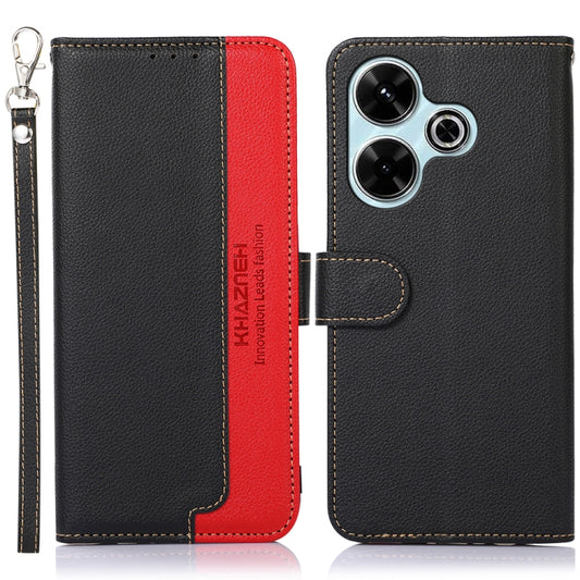 KHAZNEH Litchi Texture Leather RFID Phone Case