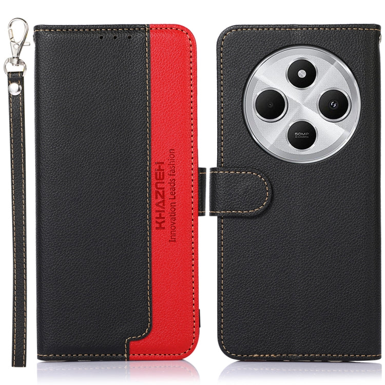 KHAZNEH Litchi Texture Leather RFID Phone Case