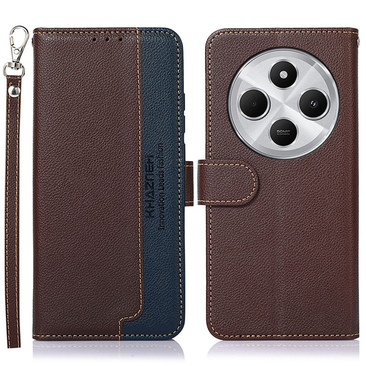 KHAZNEH Litchi Texture Leather RFID Phone Case