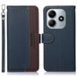 KHAZNEH Litchi Texture Leather RFID Phone Case, For Redmi Note 14 4G Global 163.25mm, For Redmi 14C 4G, For Xiaomi Redmi 13 4G