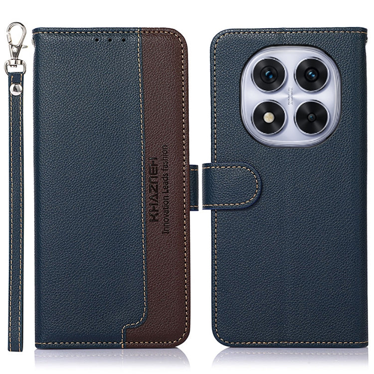 KHAZNEH Litchi Texture Leather RFID Phone Case, For Redmi Note 14 4G 164.84mm, For Redmi Turbo 4 Pro, For Redmi Turbo 4, For Redmi Note 14 Pro 4G / 14 Pro+ 5G Global, For Redmi Note 14 4G Global 163.25mm, For Redmi 14C 4G