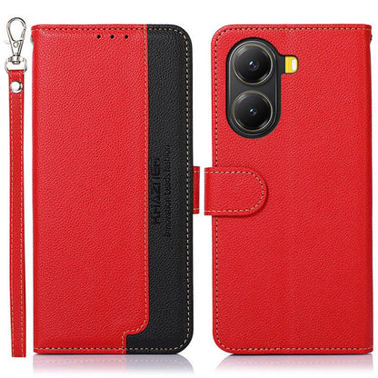 KHAZNEH Litchi Texture Leather RFID Phone Case, For Redmi Note 14S 4G, For Redmi K80 / K80 Pro, For Redmi Note 14 4G 164.84mm, For Redmi Turbo 4 Pro, For Redmi Turbo 4, For Redmi Note 14 Pro 4G / 14 Pro+ 5G Global