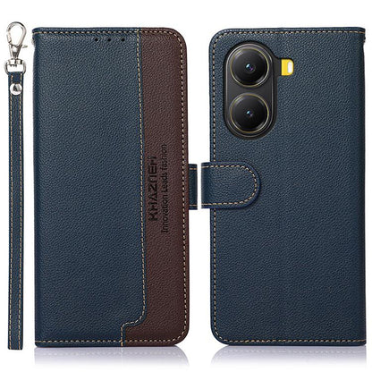 KHAZNEH Litchi Texture Leather RFID Phone Case, For Redmi Note 14S 4G, For Redmi K80 / K80 Pro, For Redmi Note 14 4G 164.84mm, For Redmi Turbo 4 Pro, For Redmi Turbo 4, For Redmi Note 14 Pro 4G / 14 Pro+ 5G Global