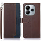 KHAZNEH Litchi Texture Leather RFID Phone Case, For Redmi Note 14 4G 164.84mm, For Redmi Turbo 4 Pro, For Redmi Turbo 4, For Redmi Note 14 Pro 4G / 14 Pro+ 5G Global, For Redmi Note 14 4G Global 163.25mm, For Redmi 14C 4G