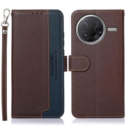 KHAZNEH Litchi Texture Leather RFID Phone Case, For Redmi A5 4G 171.7mm / Poco C71, For Redmi Note 14S 4G, For Redmi K80 / K80 Pro, For Redmi Note 14 4G 164.84mm, For Redmi Turbo 4 Pro, For Redmi Turbo 4