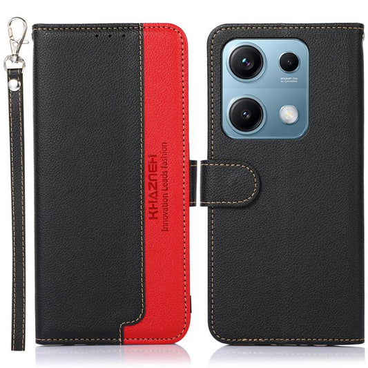 KHAZNEH Litchi Texture Leather RFID Phone Case, For Redmi Note 14S 4G, For Redmi K80 / K80 Pro, For Redmi Note 14 4G 164.84mm, For Redmi Turbo 4 Pro, For Redmi Turbo 4, For Redmi Note 14 Pro 4G / 14 Pro+ 5G Global