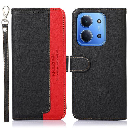 KHAZNEH Litchi Texture Leather RFID Phone Case, For Redmi 15C 5G / 4G Global 171mm/Poco C85 4G, For Redmi 13X, For Redmi A5 4G 173.3mm, For Redmi A5 4G 171.7mm / Poco C71, For Redmi Note 14S 4G, For Redmi K80 / K80 Pro