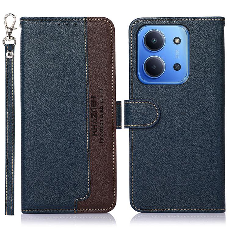 KHAZNEH Litchi Texture Leather RFID Phone Case, For Redmi 15C 5G / 4G Global 171mm/Poco C85 4G, For Redmi 13X, For Redmi A5 4G 173.3mm, For Redmi A5 4G 171.7mm / Poco C71, For Redmi Note 14S 4G, For Redmi K80 / K80 Pro