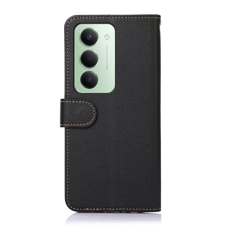 KHAZNEH Litchi Texture Leather RFID Phone Case, For Redmi 15 5G Global / 15 4G SEA, For Redmi 15 5G / 4G EU 171mm, For Redmi 15C 5G / 4G Global 171mm/Poco C85 4G, For Redmi 13X, For Redmi A5 4G 173.3mm, For Redmi A5 4G 171.7mm / Poco C71