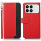 KHAZNEH Litchi Texture Leather RFID Phone Case, For Redmi Note 15 Pro 4G Global 163.2mm, For Redmi K90/Poco F8 Pro, For Redmi Note 15 Pro 5G Global 163.6mm, For Redmi 15C 5G / 4G EU 173mm, For Redmi 15 5G Global / 15 4G SEA, For Redmi 15 5G / 4G EU 171mm