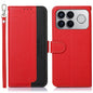 KHAZNEH Litchi Texture Leather RFID Phone Case, For Redmi K90 Pro Max/Poco F8 Ultra, For Redmi K90/Poco F8 Pro, For Redmi Note 15 Pro+ 5G Global 163.3mm, For Redmi Note 15 Pro 5G Global 163.6mm, For Redmi Note 15 5G Global 164mm������������������������...