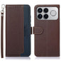 KHAZNEH Litchi Texture Leather RFID Phone Case, For Redmi K90 Pro Max/Poco F8 Ultra, For Redmi K90/Poco F8 Pro, For Redmi Note 15 Pro+ 5G Global 163.3mm, For Redmi Note 15 Pro 5G Global 163.6mm, For Redmi Note 15 5G Global 164mm������������������������...