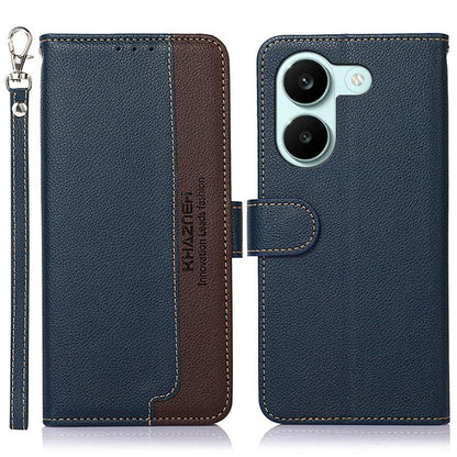 KHAZNEH Litchi Texture Leather RFID Phone Case, For Redmi A7 Pro 171mm/Poco C85x 5G Global, For Redmi Turbo 5 Max / Poco X8 Pro Max, For Redmi Turbo 5 5G / Poco X8 Pro 5G, For Redmi Note 15 Pro+ 5G Global 163.3mm, For Redmi Note 15 5G Global 164mm     ...