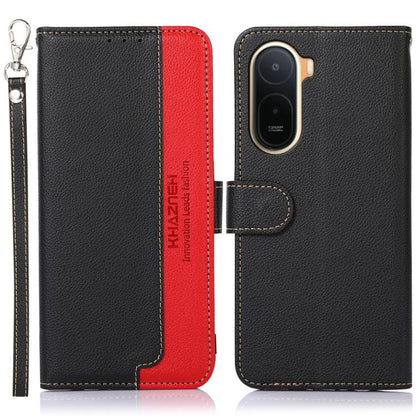 KHAZNEH Litchi Texture Leather RFID Phone Case, For Redmi A7 Pro 171mm/Poco C85x 5G Global, For Redmi Turbo 5 Max / Poco X8 Pro Max, For Redmi Turbo 5 5G / Poco X8 Pro 5G, For Redmi Note 15 Pro+ 5G Global 163.3mm, For Redmi Note 15 5G Global 164mm     ...