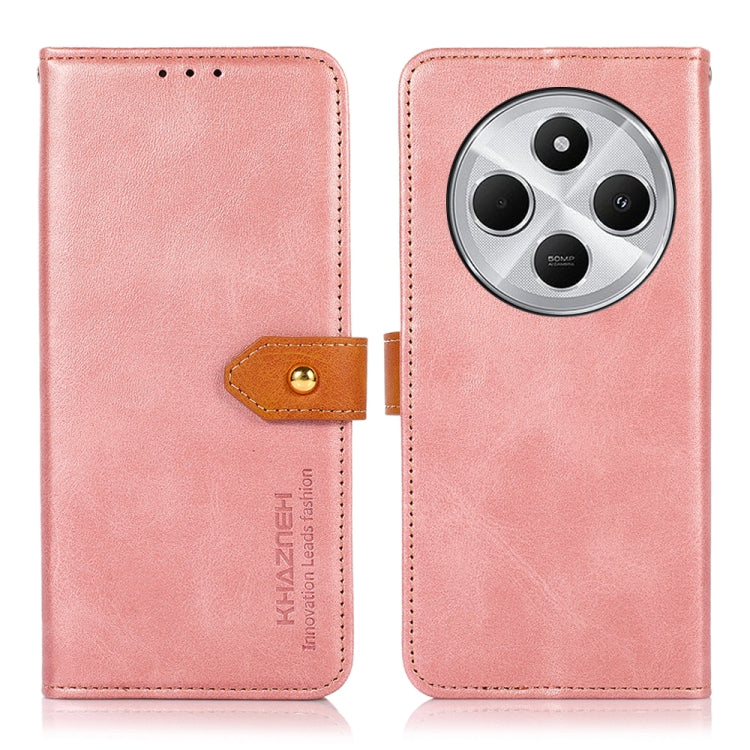 KHAZNEH Cowhide Texture Flip Leather Phone Case, For Redmi K80 / K80 Pro, For Redmi Note 14 4G 164.84mm, For Redmi Turbo 4 Pro, For Xiaomi Redmi Turbo 4, For Redmi 14 4G, For Xiaomi Redmi 13 4G