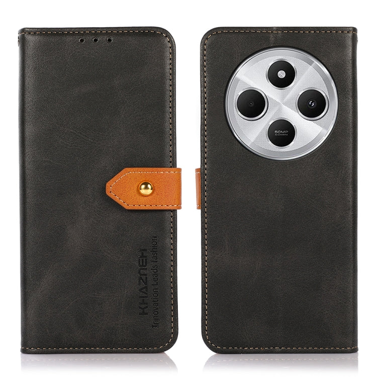 KHAZNEH Cowhide Texture Flip Leather Phone Case