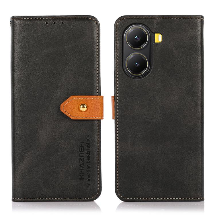 KHAZNEH Cowhide Texture Flip Leather Phone Case, For Redmi K80 / K80 Pro, For Redmi Note 14 4G 164.84mm, For Redmi Turbo 4 Pro, For Xiaomi Redmi Turbo 4, For Redmi 14 4G, For Xiaomi Redmi 13 4G