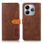 KHAZNEH Cowhide Texture Flip Leather Phone Case, For Redmi K80 / K80 Pro, For Redmi Note 14 4G 164.84mm, For Redmi Turbo 4 Pro, For Xiaomi Redmi Turbo 4, For Redmi 14 4G, For Xiaomi Redmi 13 4G