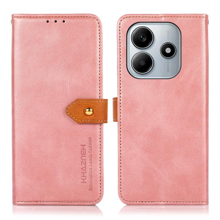 KHAZNEH Cowhide Texture Flip Leather Phone Case, For Redmi K80 / K80 Pro, For Redmi Note 14 4G 164.84mm, For Redmi Turbo 4 Pro, For Xiaomi Redmi Turbo 4, For Redmi 14 4G, For Xiaomi Redmi 13 4G