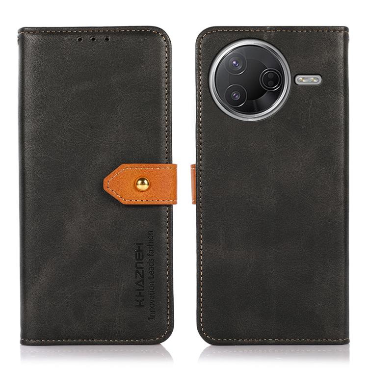 KHAZNEH Cowhide Texture Flip Leather Phone Case, For Redmi K80 / K80 Pro, For Redmi Note 14 4G 164.84mm, For Redmi Turbo 4 Pro, For Xiaomi Redmi Turbo 4, For Redmi 14 4G, For Xiaomi Redmi 13 4G