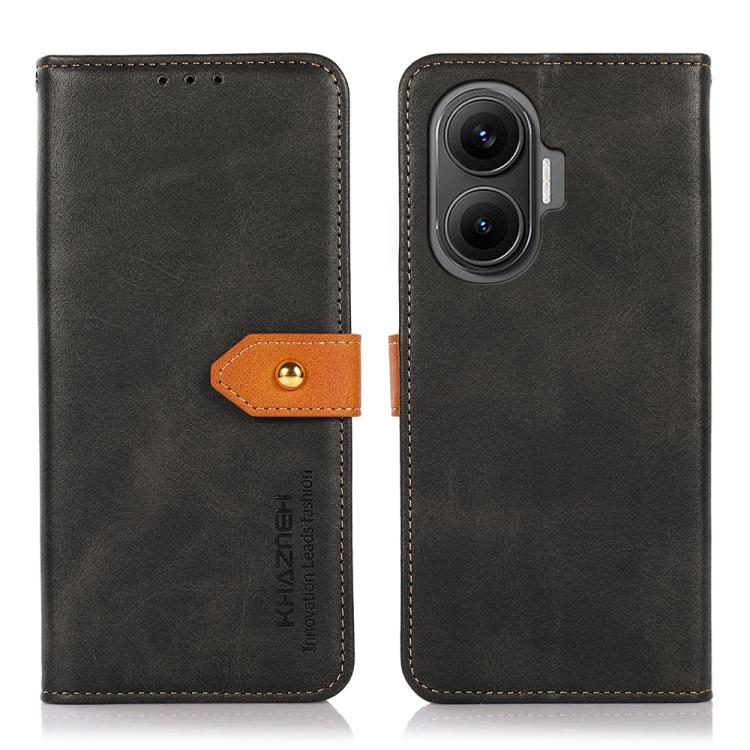 KHAZNEH Cowhide Texture Flip Leather Phone Case, For Redmi Turbo 4 Pro, For Xiaomi Redmi Turbo 4, For Redmi 14 4G, For Xiaomi Redmi 13 4G