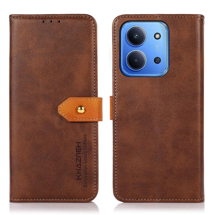 KHAZNEH Cowhide Texture Flip Leather Phone Case, For Redmi K90 Pro Max/Poco F8 Ultra, For Redmi K90/Poco F8 Pro, For Redmi Note 15 Pro+ 5G Global 163.3, For Redmi Note 15 Pro 5G Global 163.6mm, For Redmi Note 15 5G Global 164mm�������������������������...