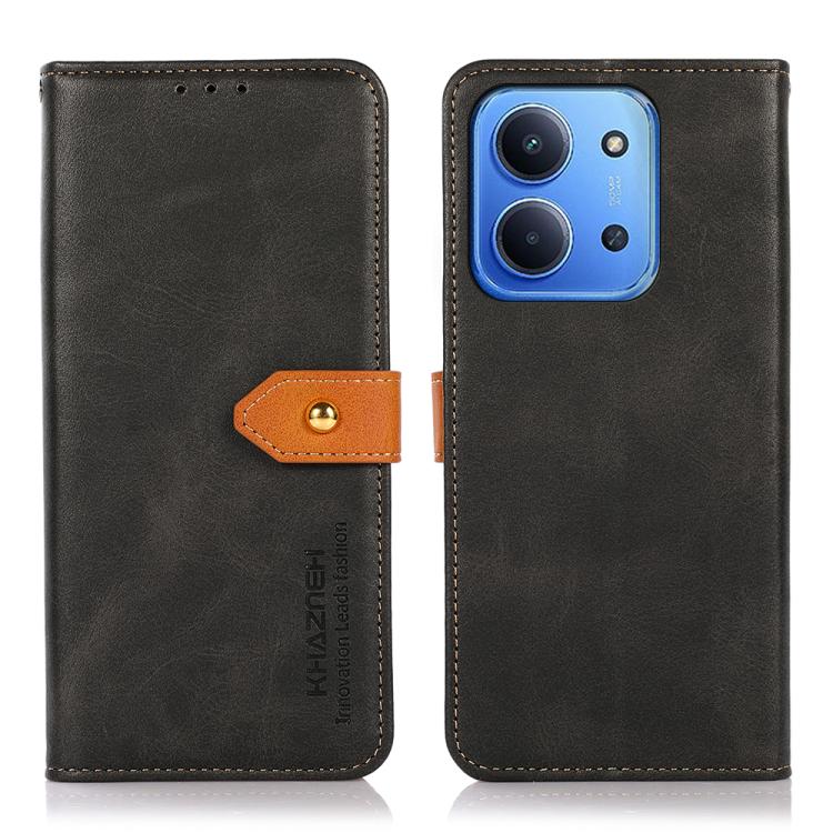 KHAZNEH Cowhide Texture Flip Leather Phone Case, For Redmi Note 15 Pro 4G Global 163.2mm, For Redmi K90/Poco F8 Pro, For Redmi Note 15 Pro 5G Global 163.6mm, For Redmi 15C 5G / 4G EU 173mm, For Redmi 15 5G Global / 15 4G SEA, For Redmi 15 5G / 4G EU 171mm