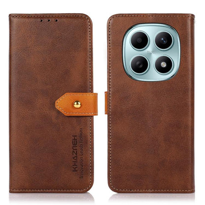 KHAZNEH Cowhide Texture Flip Leather Phone Case, For Redmi Note 15 Pro+ 5G Global 163.3, For Redmi Note 15 5G Global 164mm, For Redmi K90 Pro Max/Poco F8 Ultra, For Redmi Note 15 Pro 4G Global 163.2mm, For Redmi K90/Poco F8 Pro                         ...