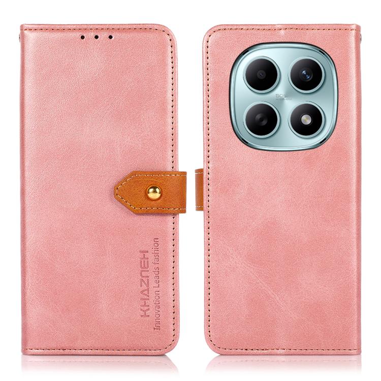 KHAZNEH Cowhide Texture Flip Leather Phone Case, For Redmi K90 Pro Max/Poco F8 Ultra, For Redmi K90/Poco F8 Pro, For Redmi Note 15 Pro+ 5G Global 163.3, For Redmi Note 15 Pro 5G Global 163.6mm, For Redmi Note 15 5G Global 164mm�������������������������...