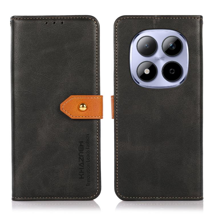 KHAZNEH Cowhide Texture Flip Leather Phone Case, For Redmi K90 Pro Max/Poco F8 Ultra, For Redmi K90/Poco F8 Pro, For Redmi Note 15 Pro+ 5G Global 163.3, For Redmi Note 15 Pro 5G Global 163.6mm, For Redmi Note 15 5G Global 164mm�������������������������...