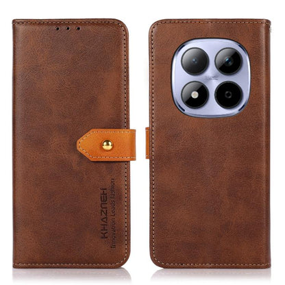 KHAZNEH Cowhide Texture Flip Leather Phone Case, For Redmi K90 Pro Max/Poco F8 Ultra, For Redmi K90/Poco F8 Pro, For Redmi Note 15 Pro+ 5G Global 163.3, For Redmi Note 15 Pro 5G Global 163.6mm, For Redmi Note 15 5G Global 164mm�������������������������...